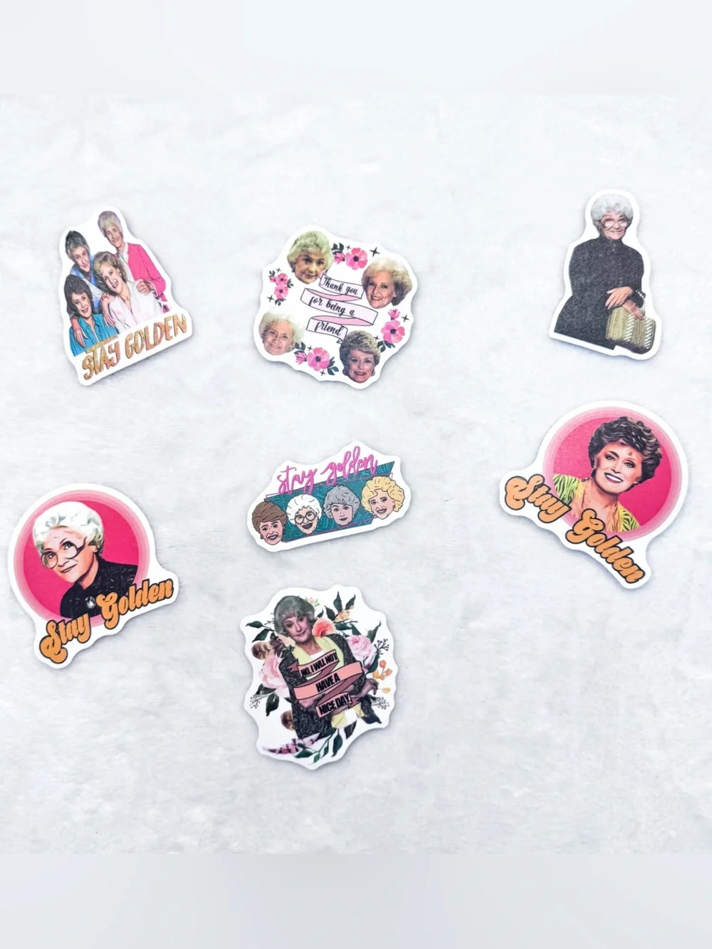 Golden Girls Sticker Lot – 52 Assorted Stickers